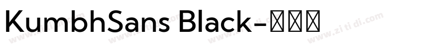 KumbhSans Black字体转换